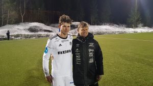 Preben Skeie putta to mot sin gamle klubb og trener(og pappa)