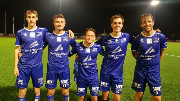 Mathias Gabrielsen Aas,Sander Barstad Bergan, Martin Gardiner,  Robert Våge Skårdal, Øyvind Løkkebø 'Gaus' Gausdal.