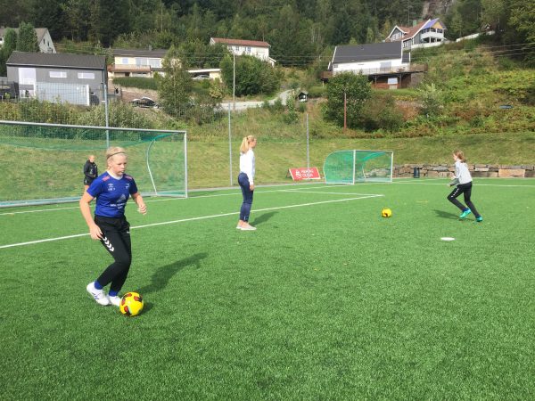 Fotballtreninger på Moseidmoen