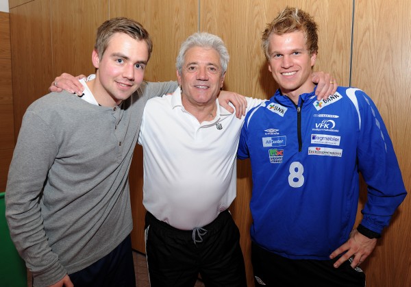 Daniel, Eirik og Kevin Keegan