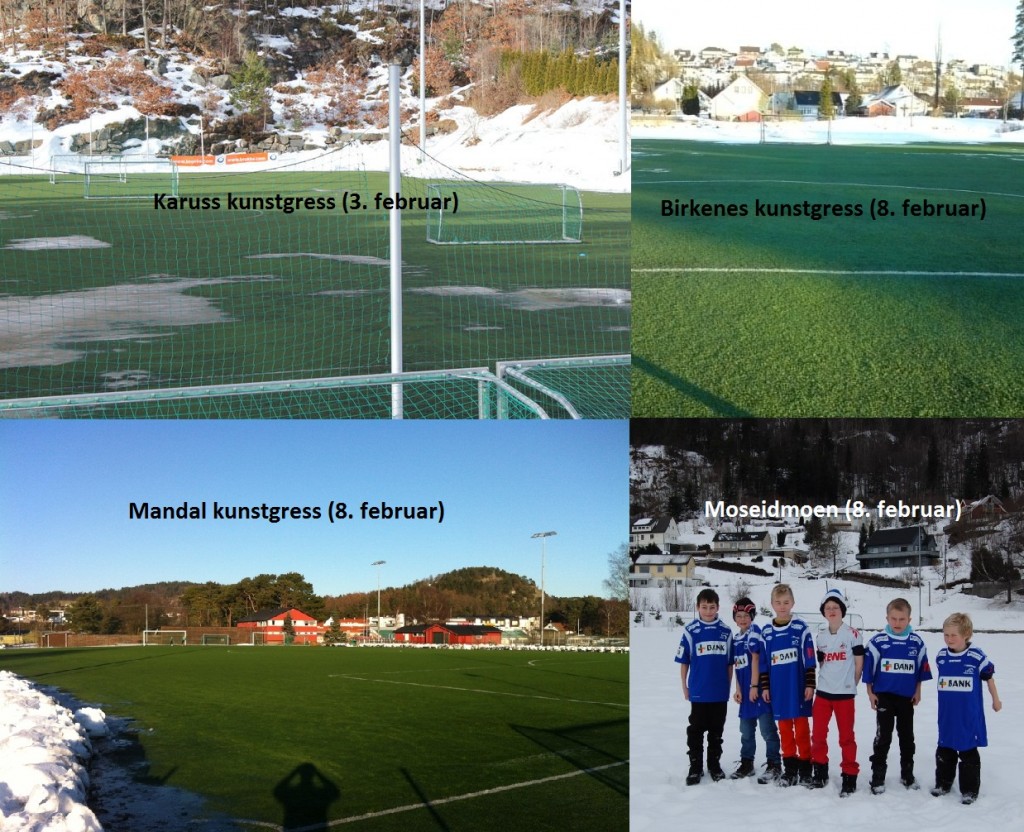 Fotballbaner satt sammen