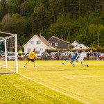 Jesper setter inn 2-1  Foto: Kenneth Solheim