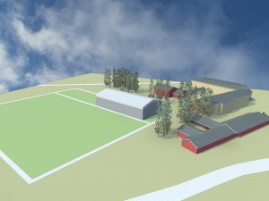 Moseidmoen Idrettspark m fotballhall 20mX44m