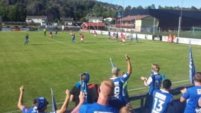 Trofaste VFK-supportere måtte se at Gaus sitt mål ble annullert.