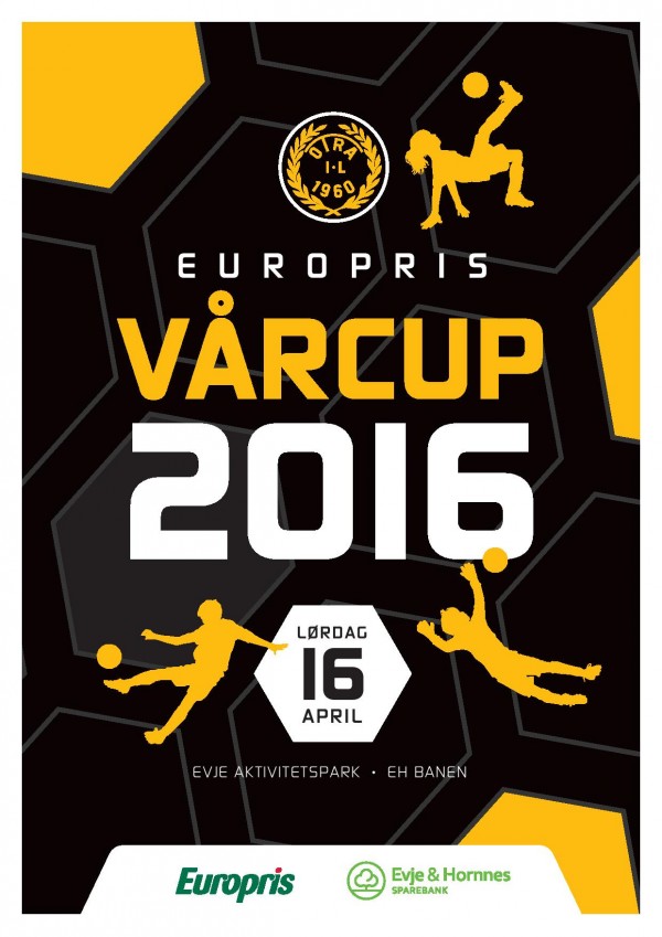 Vårcup på Evje lørdag 16. april for gutter og jenter 8-12 år