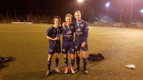 Tre av juniorspillerne som var i aksjon mot Arendal.