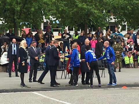 Vindbjart FK fikk møte kongen